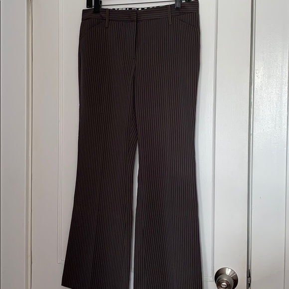 mandee Pants - Purple pinstriped dress pants